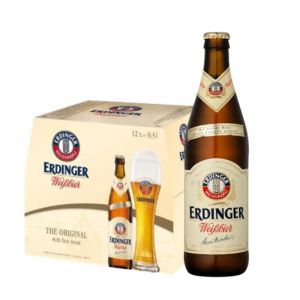 Erdinger Weissbier Bottle (12btls X 500ml) Best Before: Aug 2022