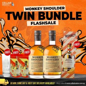 Monkey Shoulder Twin Bundle (FREE: 1x Highball Glass + 2x Ice Bucket + 1x Jenga Bricks)
