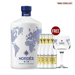 Nordes Gin (FREE: 4x FT Indian Tonic Water + 1x Copa Glass)