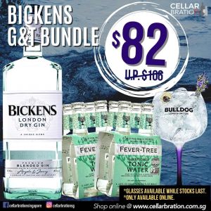 Bickens Gin 1L Gin & Tonic Bundle + 1 x Free Copa Glass
