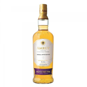 Amrut Peated Port Pipe French Connections Limited Edition 2021 6 Year Old, Port Cask, Cask #2713, 2014, La Maison du Whisky, 60% whisky bottle