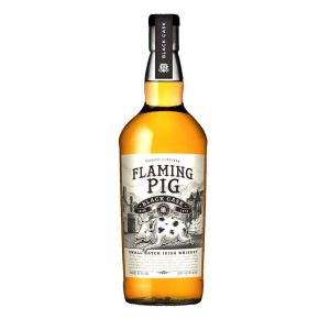 Flaming Pig Black Cask, Intensely Charred Bourbon Cask, 40% whisky bottle