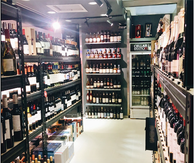 Wide selection of alcohol